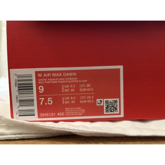 Nike Air Max Dawn Womens Size 9 Blue White Athletic Shoes DH5131 400 - Picture 7 of 7